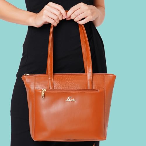 Image of Lavie Women's Croc Mylo Tote Bag for Women | Tote Bag for Work | Ladies purse | Stylish Shoulder Bag | Gift for Women