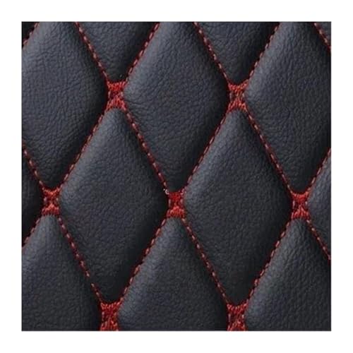 Tapis de coffre voiture imperméable et anti-salissure pour Cayenne avec surpiqûres rouges