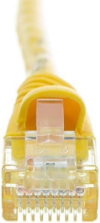 eDragon Cat5e Ethernet Patch Cable, (25 Feet/7.6 Meters), Snagless/Molded Boot, Yellow, (3 Pack)