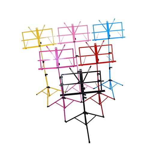 Yardwe Folding Music Sheet Tripod Stand Lightweight Portable Holder for Easy Carrying and Storage Non Slip Feet for Stability and Multi Angle Viewing