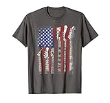 martin US flag rock guitar t shirt playable for men women