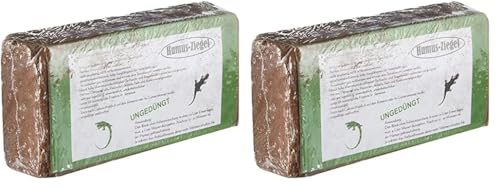 Humusziegel 1 x 650 g leichte torffreie Blumenerde Kokoserde Kokosfaser Brikett Kokosfasersubstrat Blumenerde Kokos Anzuchterde Aussaaterde Pflanzerde Kokoshumus für Beet und Blumenkasten