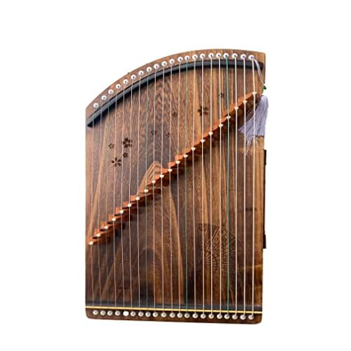 LANDTOM Guzheng Finger Trainer with Full Accessories/Guzheng Code/Backpack, Suitable for Professional/Adult/Beginner/Children 21 Strings (A, strings on bridges)