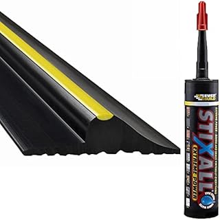 Heavy Duty Garage Door Floor Threshold Weather Seal Rubber Draught Rain Excluder (8ft)