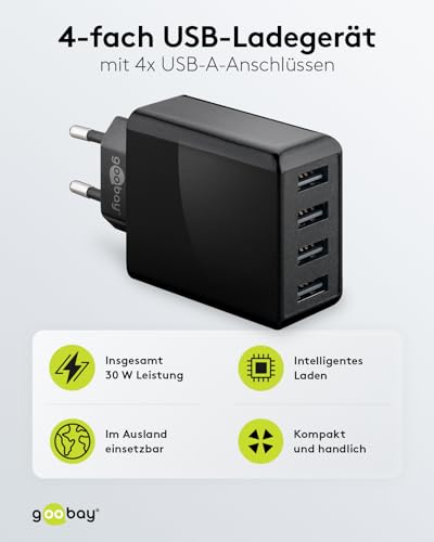 Chargeur USB 4 ports multi embout compact et adaptateur secteur 30W multiprise - 2