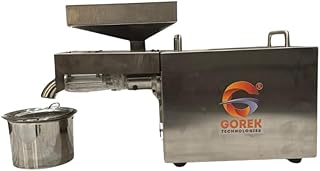 Gorek Technologies GT-01 Neo Domestic Oil Press Machine | Automatic Cold Press Oil Extractor | 400W Stainless Steel Body | 3-5 Kg/Hour Capacity | Multi Seed Oil Making Machine for Home, Commercial Use