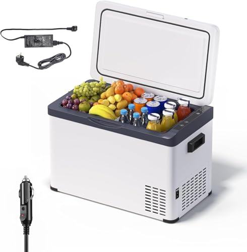 WOLTU 30L Kompressor Kühlbox Elektrisch 12v 230v Dual Zone Auto Kühlbox Mini Kühlschrank Gefrierbox für Lkw Strand Picknick Summer Saver