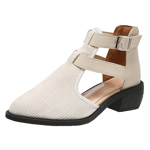 Sandales compensées à fermeture éclair pour femme talons hauts vintage style gladiateur