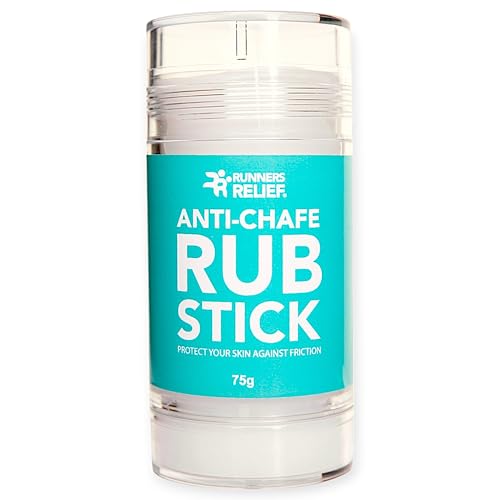RUBSTICK – 75g Anti-Chafe Balm to Prevent Irritation, rubbing and blisters During Sport. Sweatproof, Waterproof, Easy to Apply, Natural Ingredients, Neutral Scent (75g)