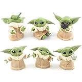 【EXQUISITES GESCHENK】 Bewegliche Puppen mit grüner Haut, großen Ohren und großen Augen, mysteriösen Außerirdischen, Cartoon-Puppen mit niedlichen Posen, die in 6 verschiedenen interessanten Posen posieren.