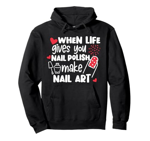 Inspiring Nail Polish Design For Nail Technician Pullover Hoodie