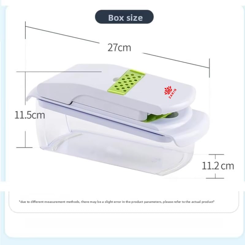 ZARIN 18-in-1 Vegetable Chopper & Slicer, Multi-Function Food Prep Tool for Cutting, Dicing & Slicing Vegetables, Kitchen Gadget