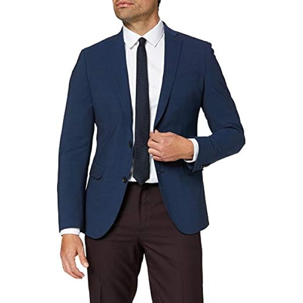 s.Oliver BLACK LABEL Chaqueta de Traje de Negocios para Hombre