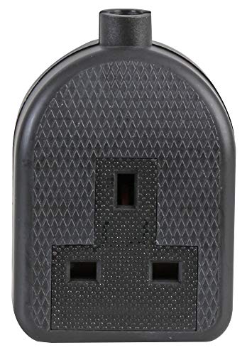 Pro Elec 0138-BK 1-Gang Rubber Trailing Socket, 13A, 250V, Black