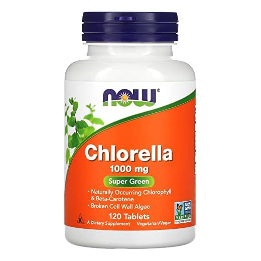 Chlorella Orgânica 1000mg (120 tablets) Now Foods