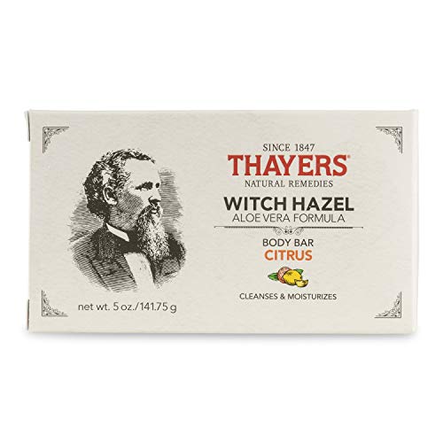 THAYERS - Body Bar Soap with Witch Hazel and Aloe Vera, 141.7 Gram (164063) Citrus 5 Ounce