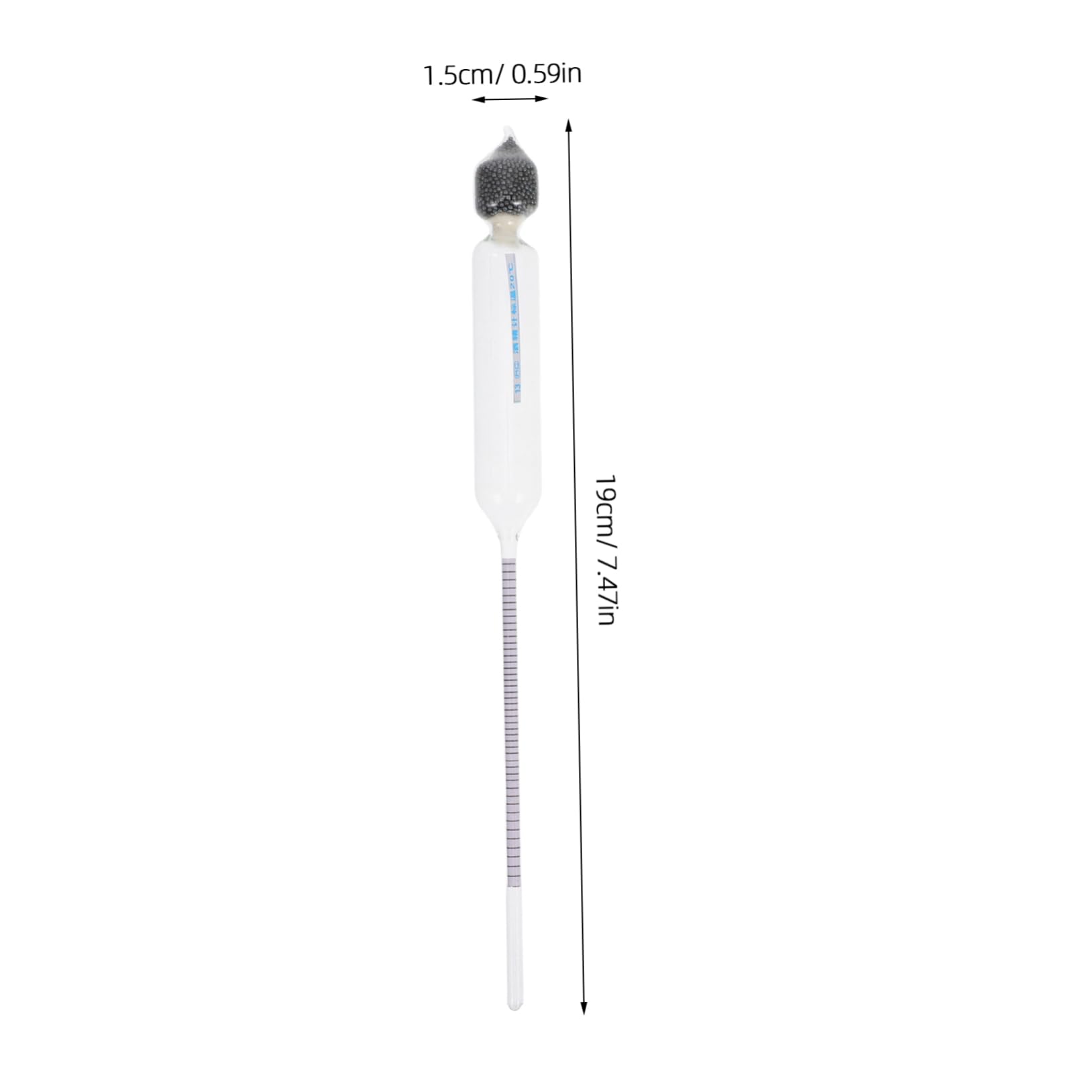 ABOOFAN 3pcs Triple Scale Hydrometer Alcohol Meter for Wine Beer Safe Glass Thermometer