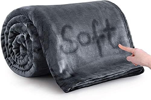 MOONLIGHT20015 Fleece Blanket Throws for Sofas - 400 GSM Brown Blankets Sofa Bed Throw Breathable, Cuddly, Fluffy & Warm (Coffee, Double (150 x 200 CM))