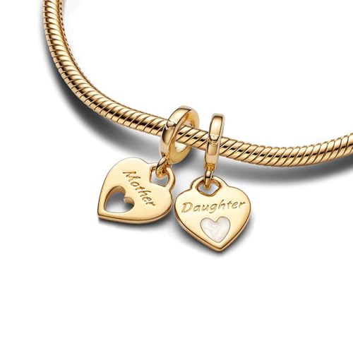 Image of Mom Family Charms Bead for Bracelets and Necklaces Jewelry Charm for Women Valentine Mother's Day