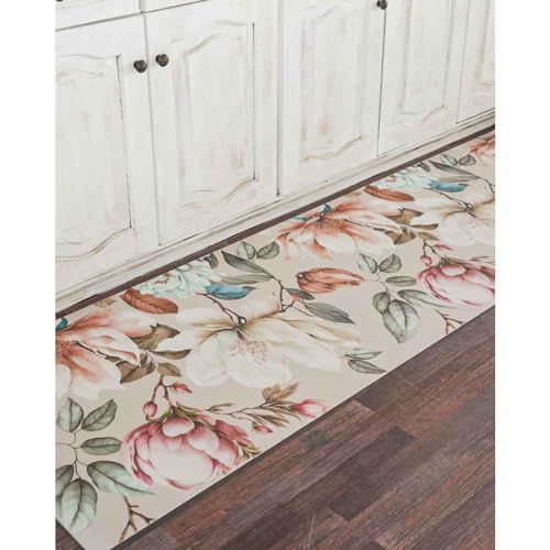 Home arredo casa Tappeto Passatoia Runner in Vinile a Metraggio Antiscivolo Antimacchia Multiuso Corridoio Soggiorno Lavabile in Lavatrice (asia, 50x100)