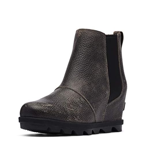 Sorel Women's Joan of Arctic Wedge II Chelsea Boot - Light Rain - Waterproof - Quarry - Size 7.5