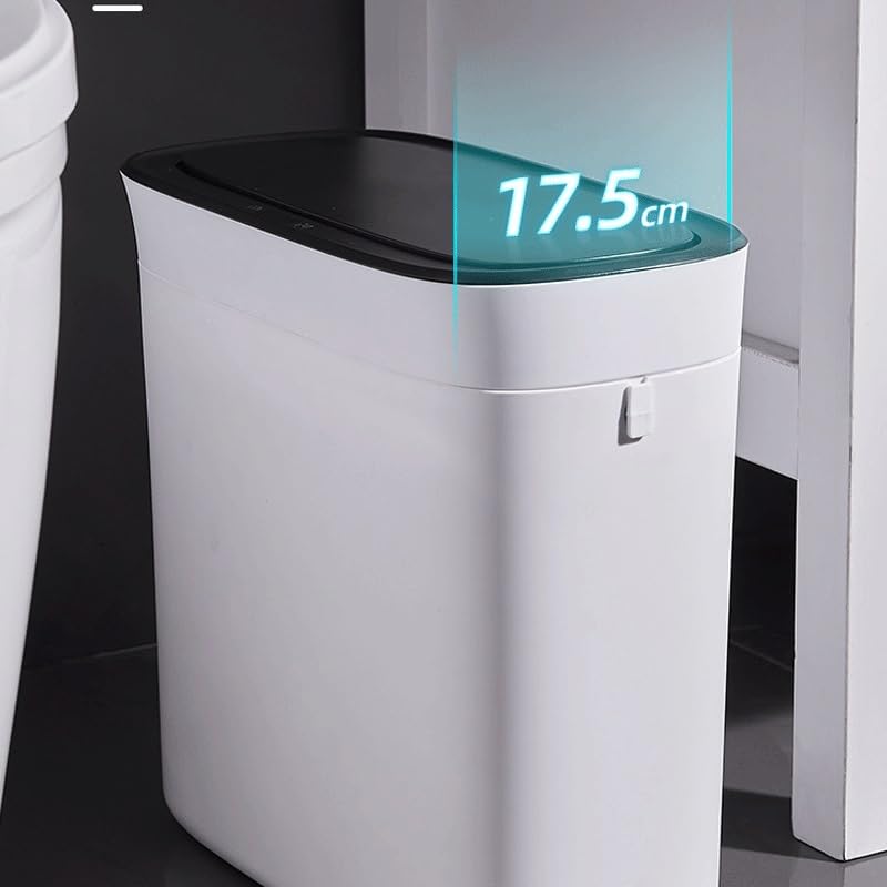 PP Material Automatic Packaging Garbage Bin Intelligent Sensing Household Bathroom Trash Cans