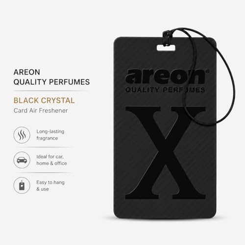 Image of REON X Version Black Crystal Hanging Best Car Air Freshener - Long Lasting Scent for Car or Home - Long Lasting, Fresh, Luxurious Scent
