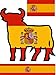 Nation Spanien Stier Aufkleber Karte Sticker - PKW Auto Motorrad Biker L-007
