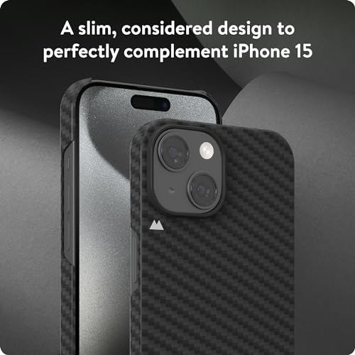 Coque iPhone 15 Plus Mous MagSafe super thin carbone fine et magnétique