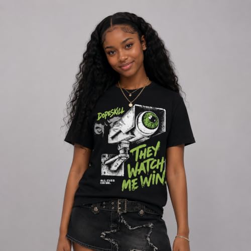 Image of DopeSkill Graphic Tee Streetwear Hip Hop Hypebeast Unisex T-Shirt Sneaker Colour Matching Shirts Rapper Mouth