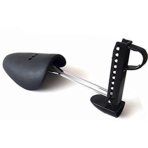 B&E LIFE Practical Plastic Adjustable Length Men Tree Shoe Stretcher Boot Holder (2 Pairs Black) - Thumbnail 6