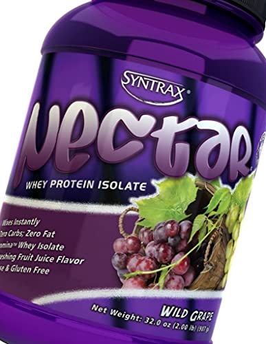 Syntrax Nectar Whey Protein Isolate, Wild Grape, 2 Pound #TOP3