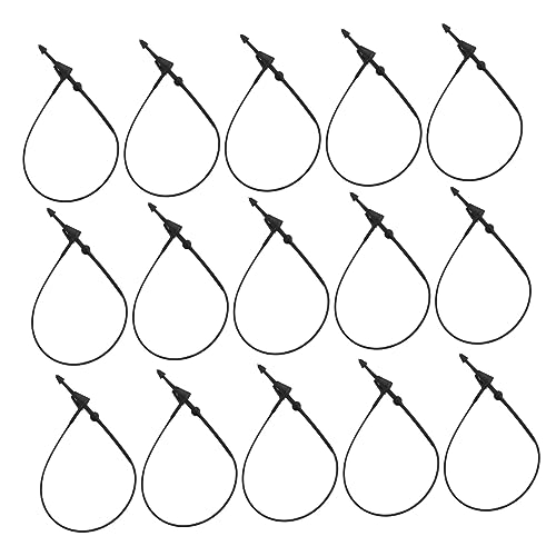 CIYODO 5000pcs Plastic Sling Prong Fasteners Tagging Fasteners Security Loop for Store Tag Pin Fastener Hook Tie Security Loop Tag Fastener Tag Ties Tag Attacher Ties Fastener Black