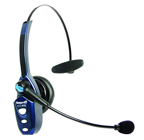 BlueParrott B250-XTS Mono Bluetooth Wireless Headphones 91% Noise Canceling Over Head Trucker Headset with Mic, Lightweight Design with Adjustable Headband, 20 hrs. Talk Time, Blue by BlueParrott - Used condition - US$73.22