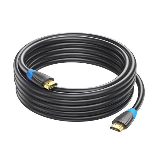 Image of amazon basics HDMI Cable, High Speed, Supports 3D, 4K@60Hz, ARC and CEC Extension, Gold-Plated Connectors, Compatible with TV, Set-Top Box, Gaming Consoles, Blu-Ray (5 Metres)