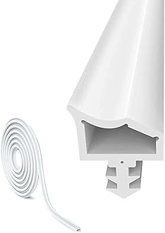 Draught Excluder for Doors, EUBSWA Draft Excluder Door Strip Bottom Window Seal Strip Self-Adhesive Draught Excluder Window Insulation Dustproof Weatherproof