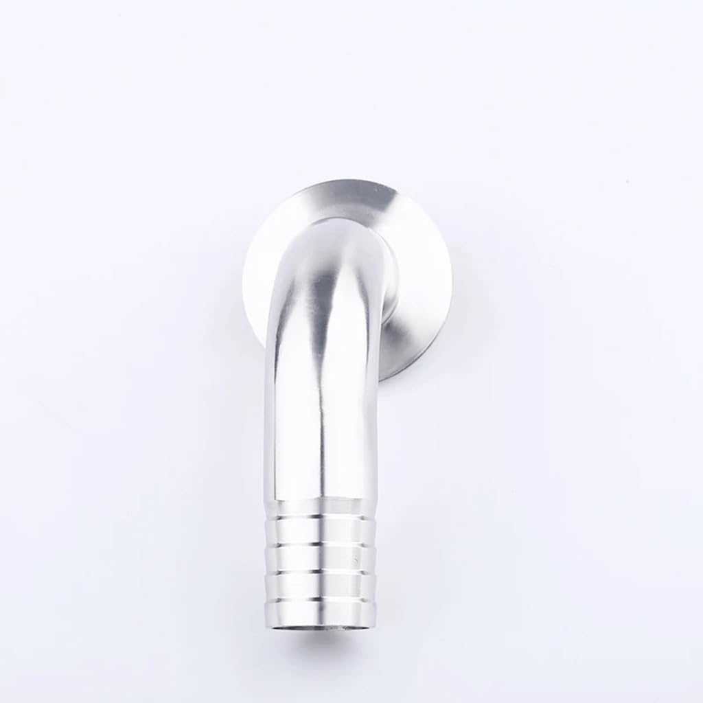 Złącze węża z kolcami, Króciec do węża Tri Clamp Kolanko 90 stopni SS304 Łącznik do rur sanitarnych w wielu rozmiarach(63mm x ferrule 77.5)