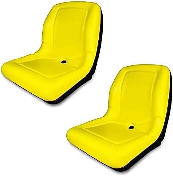 TRAC SEATS 2 Seats Yellow Seat for John Deere Gator CS TS TX 4X2 AM133476 - High Back Seats