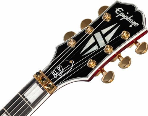 Epiphone Alex Lifeson Les Paul Custom Axcess (Ruby) – Guitare Électrique à Coupe Simple - Les Beatles, Paul McCartney, John Lennon, RIngo Starr, George Harrison Epiphone Alex Lifeson Les Paul Custom Axcess (Ruby) - Guitare Électrique à Coupe Simple – Image 7