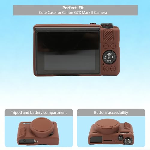 Funda para cámara Canon G7X Mark II de silicona flexible miniatura 5