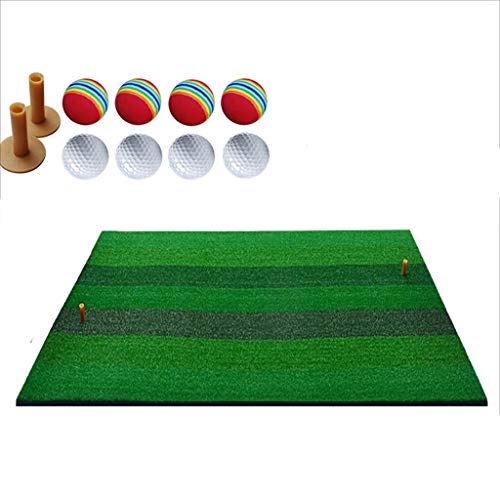 ZSH Golf Grass Practice Mat,100cm x 100cm Mini Golf Mats with Golf Tee Backyard Outdoor Indoor Golf Putting Mat (Size : 100 * 100cm)
