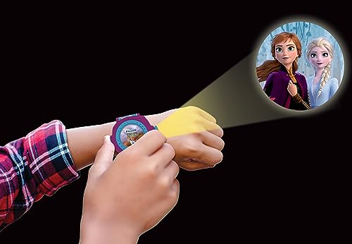 Miniatura 4 de Lexibook- Frozen 2 Reloj Correa Ajustable Pantalla Digital Con 20 Proyecciones De Elsa, Anna Y Olaf - Para Niños Niñas - Azul Y Morado Dmw050fz 50