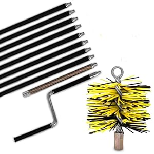 Oskar Schornsteinbürste mit Kurbel 125mm Ø