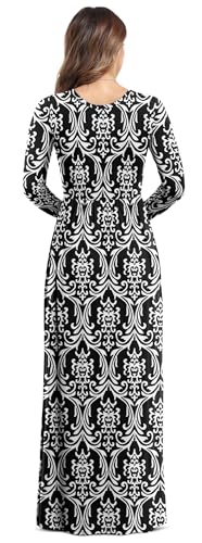 Image of VIISHOW Women's Long Sleeve Loose Plain Maxi Dresses Casual Long Dresses with Pockets