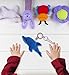 Puzzled Dolphin Plush Keychain Stuffed Animal Toy - Soft Plush Ocean Life Animal Blue Dolphin Charm Keyring, Decorative Plush Toy Accessory - 4 Inches