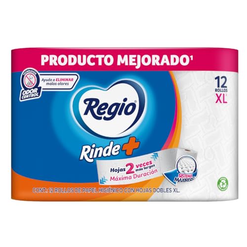 Productos De Papel Para El Hogar, Video On Demand Regio Papel Higiénico Rinde + Hojas Dobles XL, 12 rollos