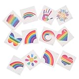 DEARMAMY 24Piezas Pegatinas de Rainbow para Fiestas del Gay Decoraciones Coloridas para Accesorios Lgbt