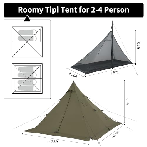 Naturehike Ranch Fire Teepee Tent