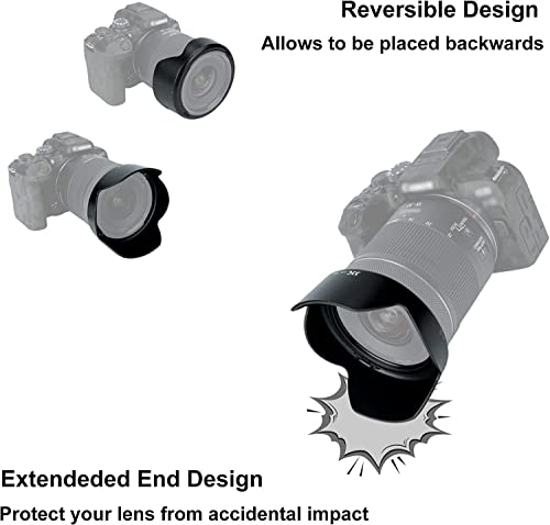 Image of JJC LH-73E Lens Hood for Canon RF 15-30mm F4.5-6.3 is STM Lens Replaces Canon EW-73E with Reversible Design, Compatible with 67mm Filter and Snap-on Lens Cap