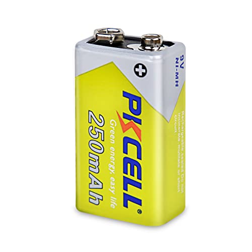 9V Rechargeable Battery 9V Nimh 250Mah 1000+ Cycles Battery For Smoke Detector (1 Counts) #TOP25
